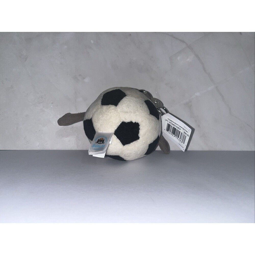 NEW Jellycat Amuseables Sports Soccer Bag Charm Keychain AUTHENTIC NWT - Picture 2 of 2
